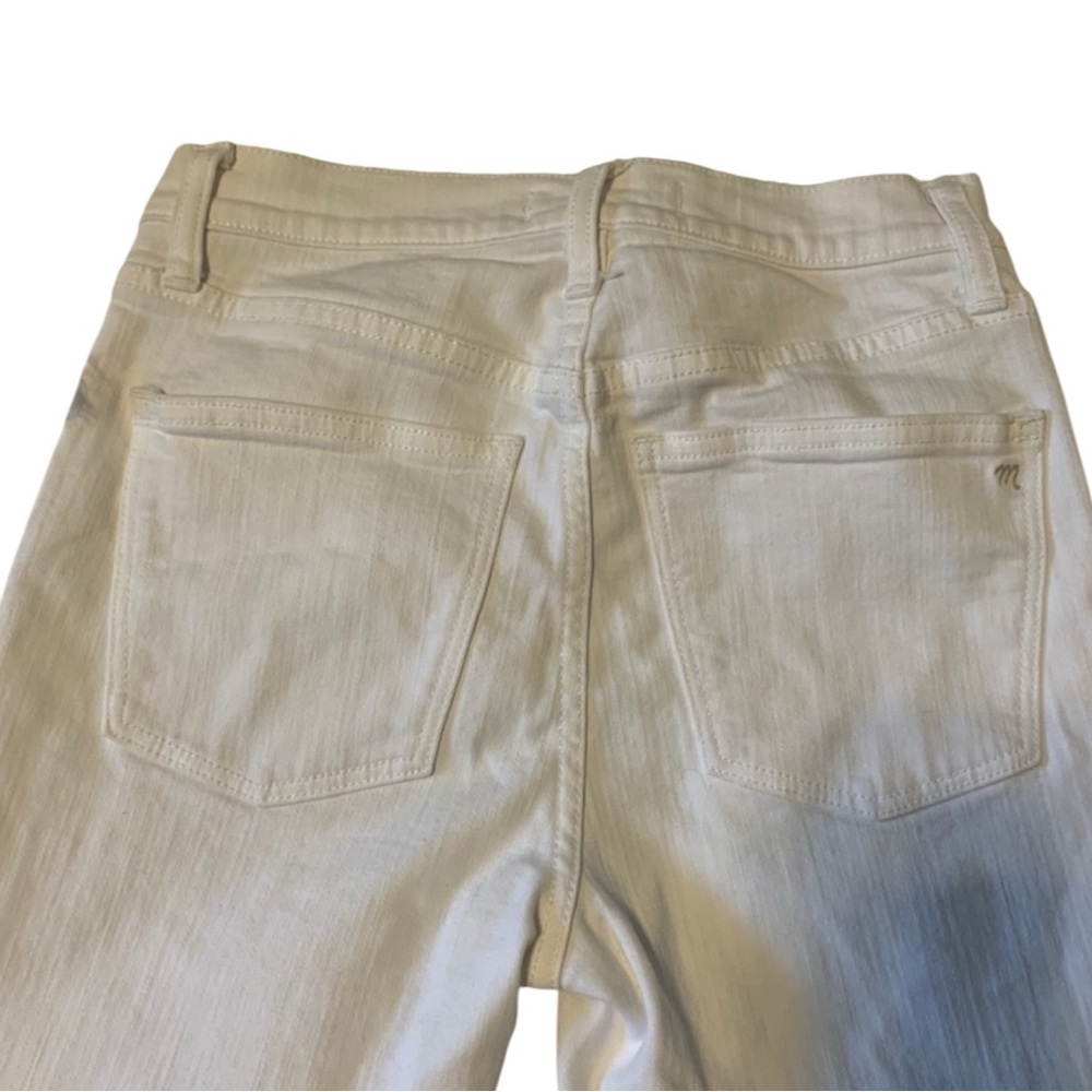 MADEWELL High-Rise Skinny Denim Shorts in White Size 30T (TALL) - Picture 8 of 12